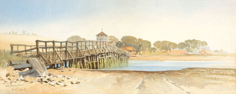 T. L. Rowbotham, The Old Bridge at Shoreham