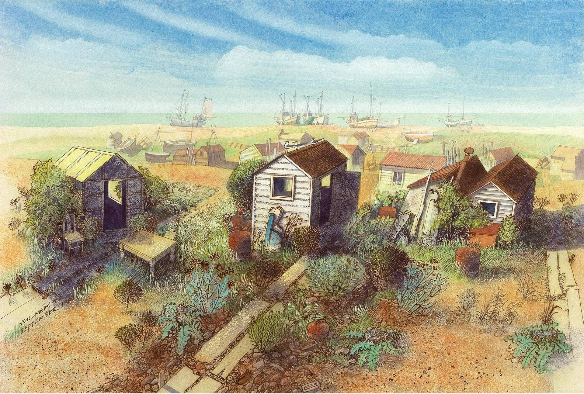 Neil Meacher RI, Dungeness Morning